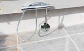 This external warm water shower is perfect for washing down your body boards and wetsuits following a day on the beach. - Thumbnail Image