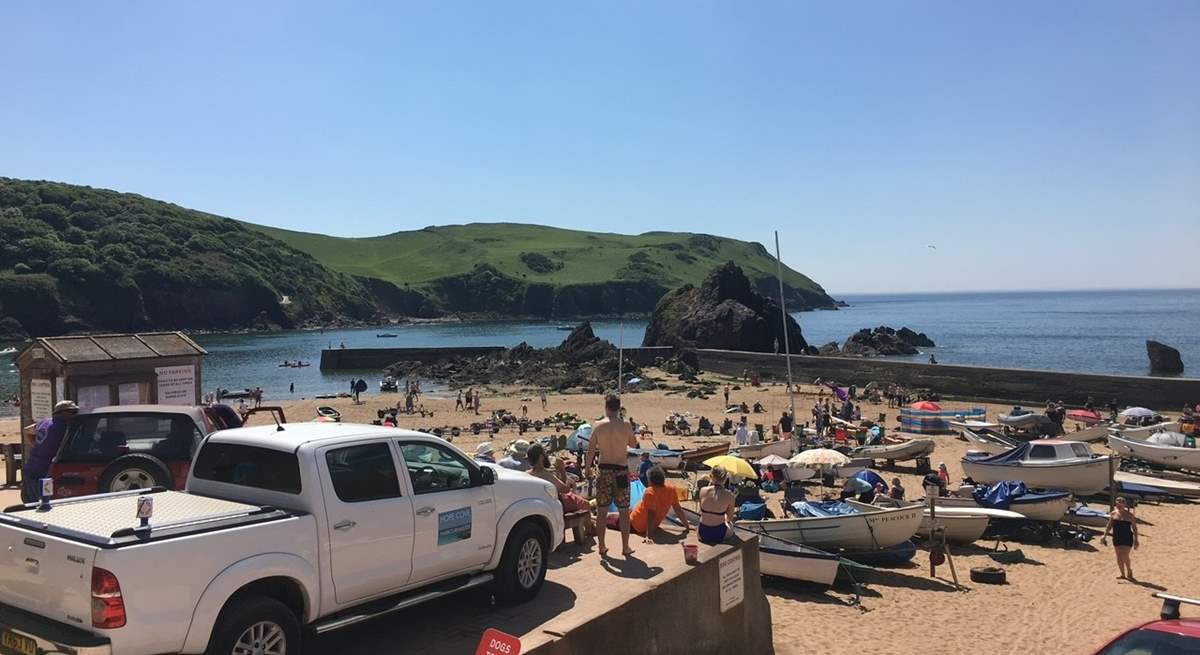 Hope Cove beach is such a super hot spot.