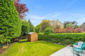 The fully enclosed garden provides the perfect space for the little ones to let off steam.