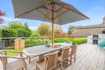 The outside space is simply lovely. You can see beautiful countryside views from your raised decked area - what a fabulous spot to sit back and unwind in.