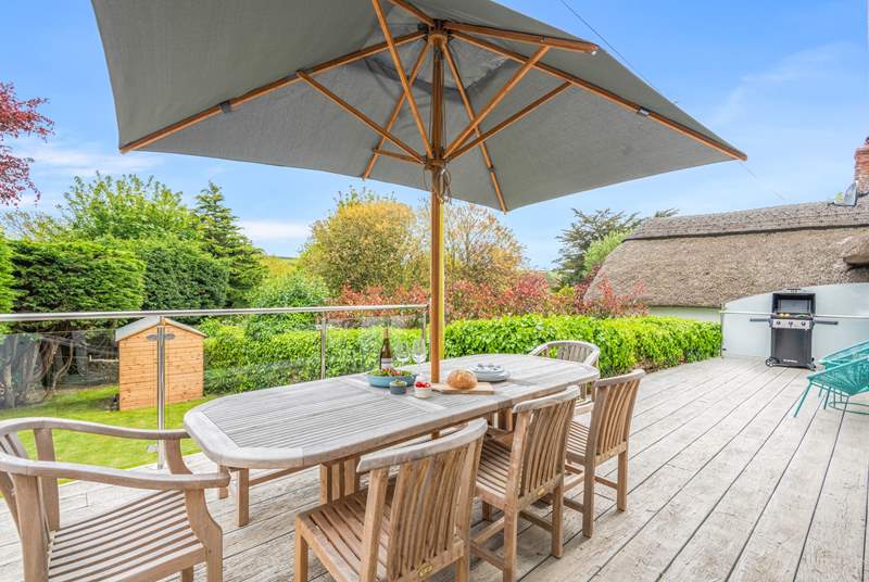 The outside space is simply lovely. You can see beautiful countryside views from your raised decked area - what a fabulous spot to sit back and unwind in.