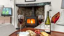 The glorious wood-burner is the icing on the cake for those chillier nights in front of the TV.