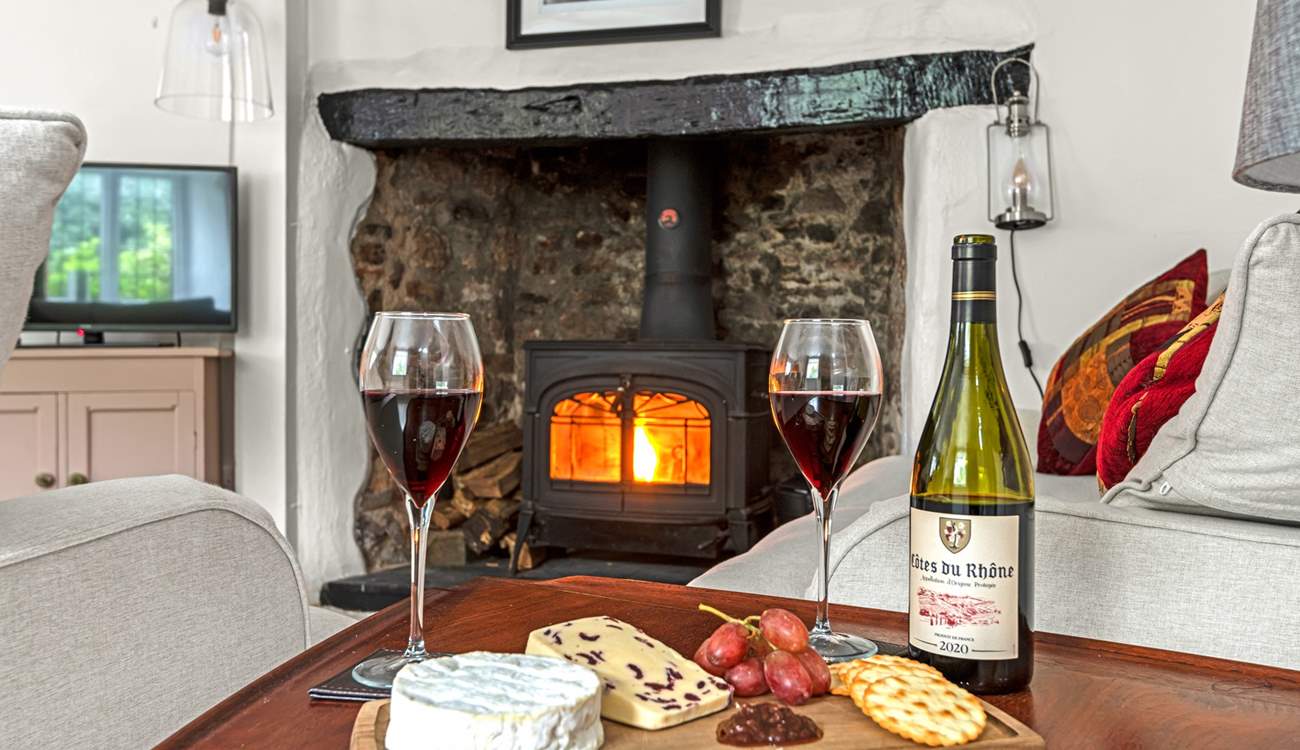 The glorious wood-burner is the icing on the cake for those chillier nights in front of the TV.
