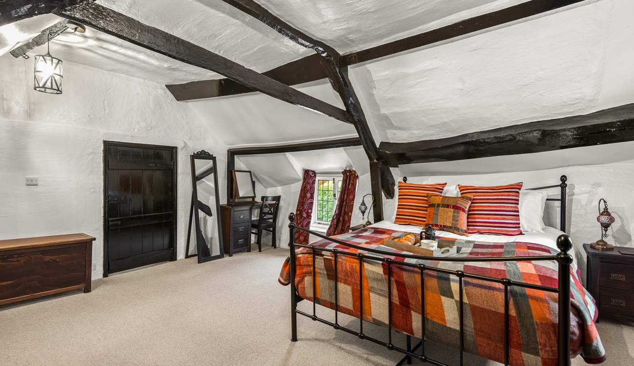 The bedroom offers plenty of space to really spread out and make yourself at home.