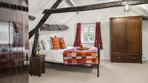 Peeking into the bedroom gives you an idea of the vast floor space at your disposal.