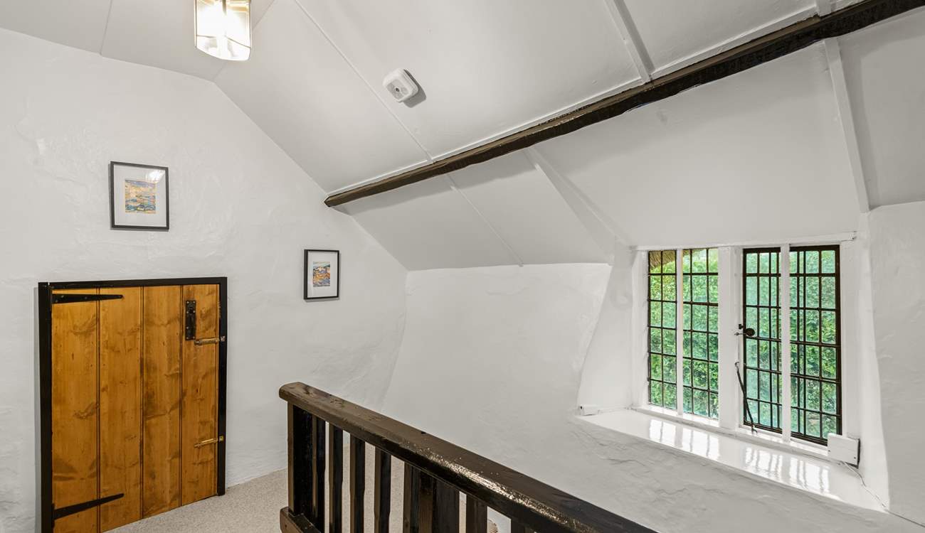 Back in the house, on the first floor, you are greeted by this spacious landing area.