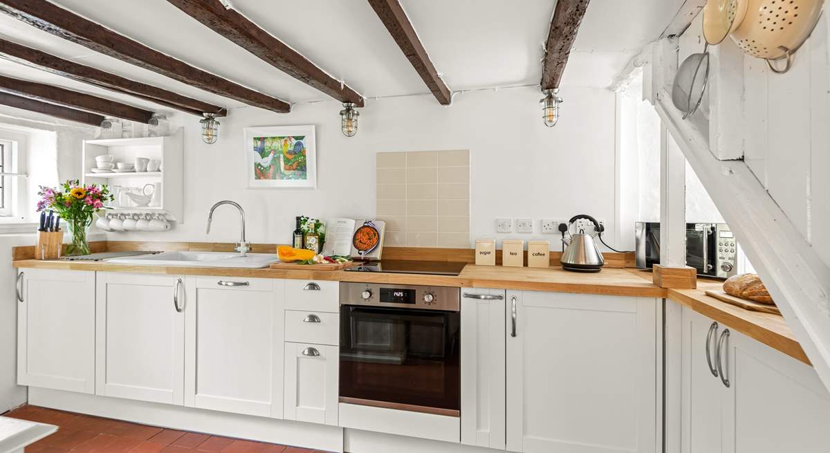 The brand new kitchen offers the perfect space for whipping up that special meal.