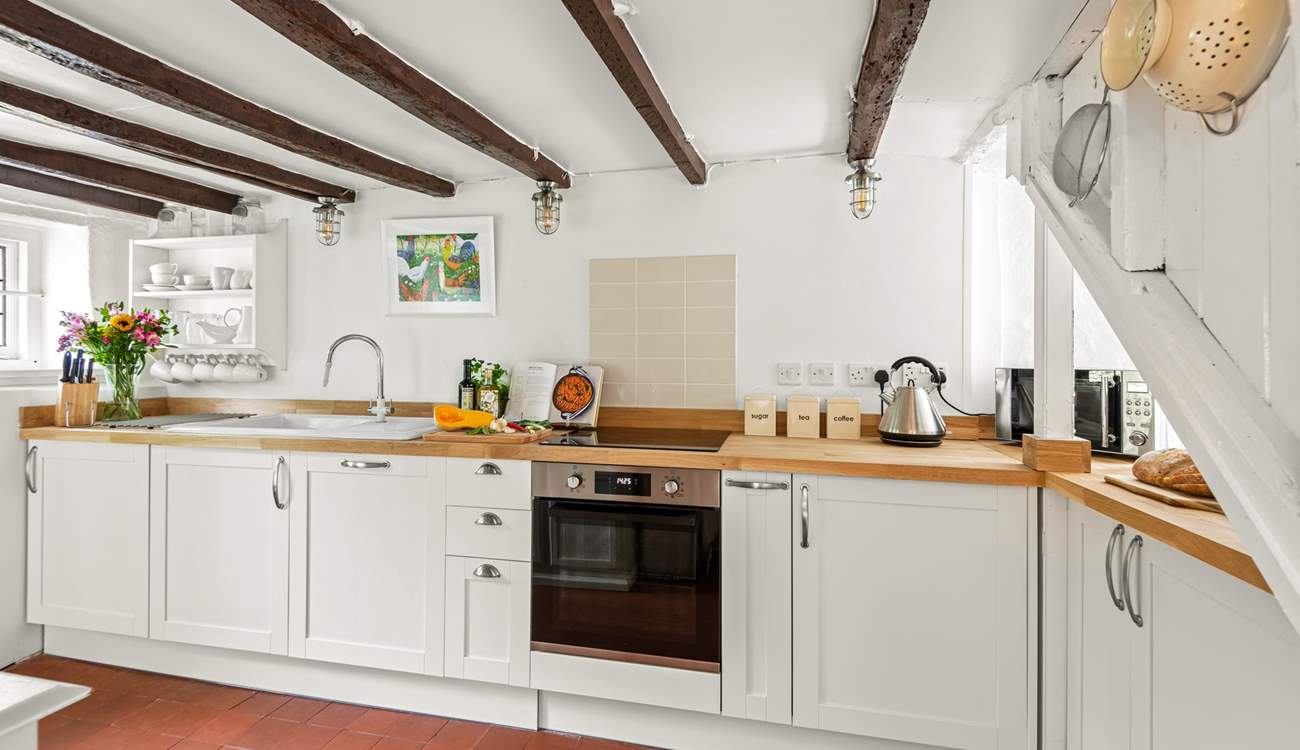 The brand new kitchen offers the perfect space for whipping up that special meal.