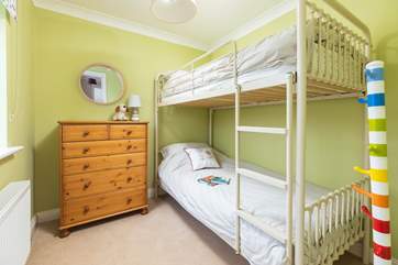 Little ones will love the bunk-beds!