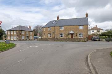 Crosskeys Cottage is pictured on the right of this photograph.