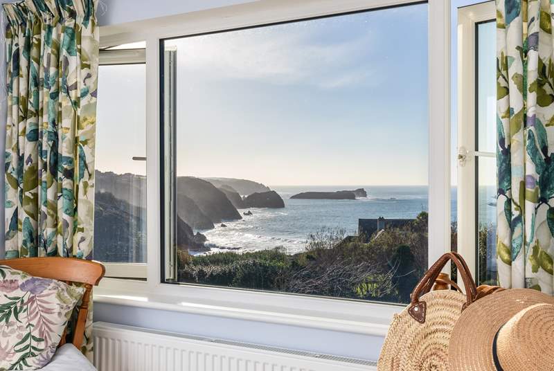 You can easily while away a dreamy hour or two gazing out to sea.