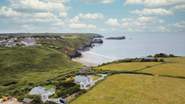 Mor Ros is only moments from the beach. (The house is in the bottom left of the image).