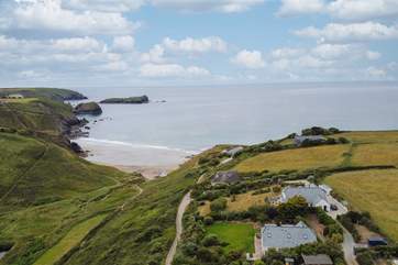 Mor Ros is the house in the bottom right of the photograph and what a location!