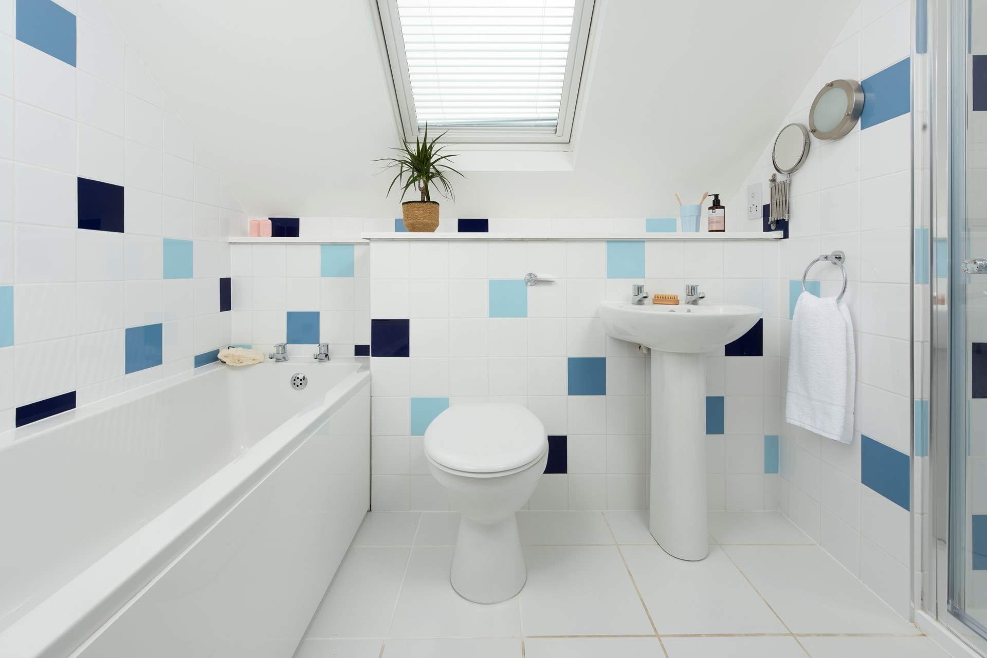 and a separate bath.