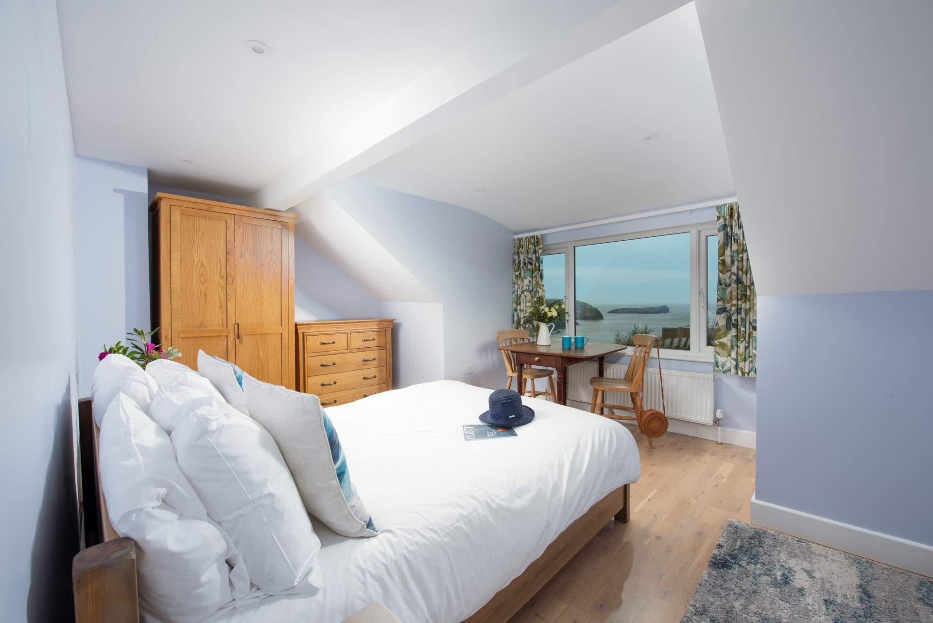 Bedroom 3 has a stunning sea view.