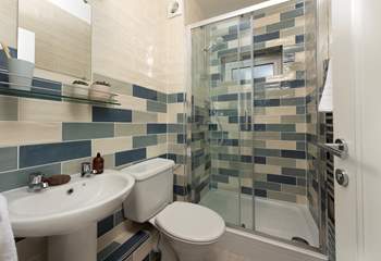 The modern en-suite shower-room for the ground floor bedroom. 