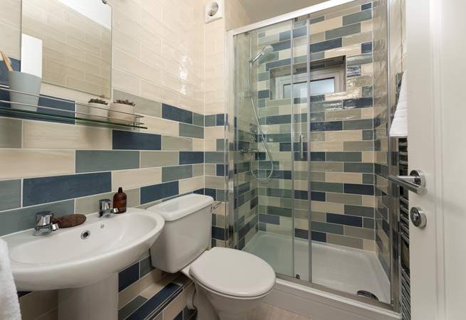 The modern en-suite shower-room for the ground floor bedroom. 