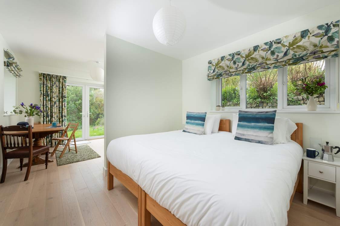 This is bedroom 1 on the ground floor and can be a double or twins, you choose.