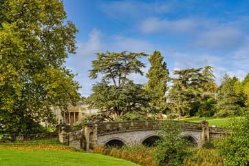 Take a walk over the beautiful stone bridge and explore the stunning grounds at Compton Verney.