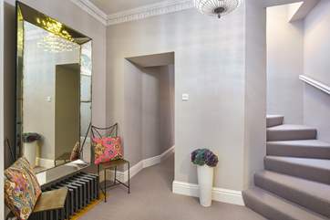 A 'wow' factor hallway, leading up to the main bedroom.