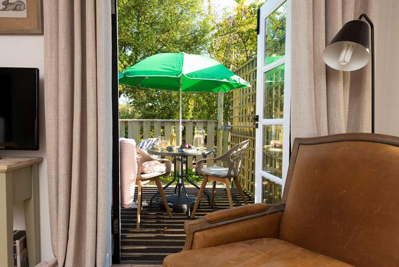 Open the patio doors and take in the fresh Cornish air.