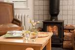 Come back on a cold day and enjoy the warmth of the wood-burner.
