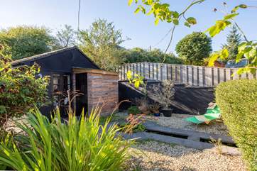 The outdoor area.