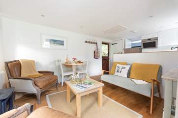 The sitting-area is light and inviting.