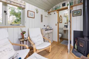 Cosy up in front of the wood-burner.