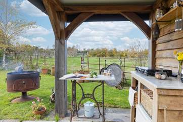 Cooking with a view.