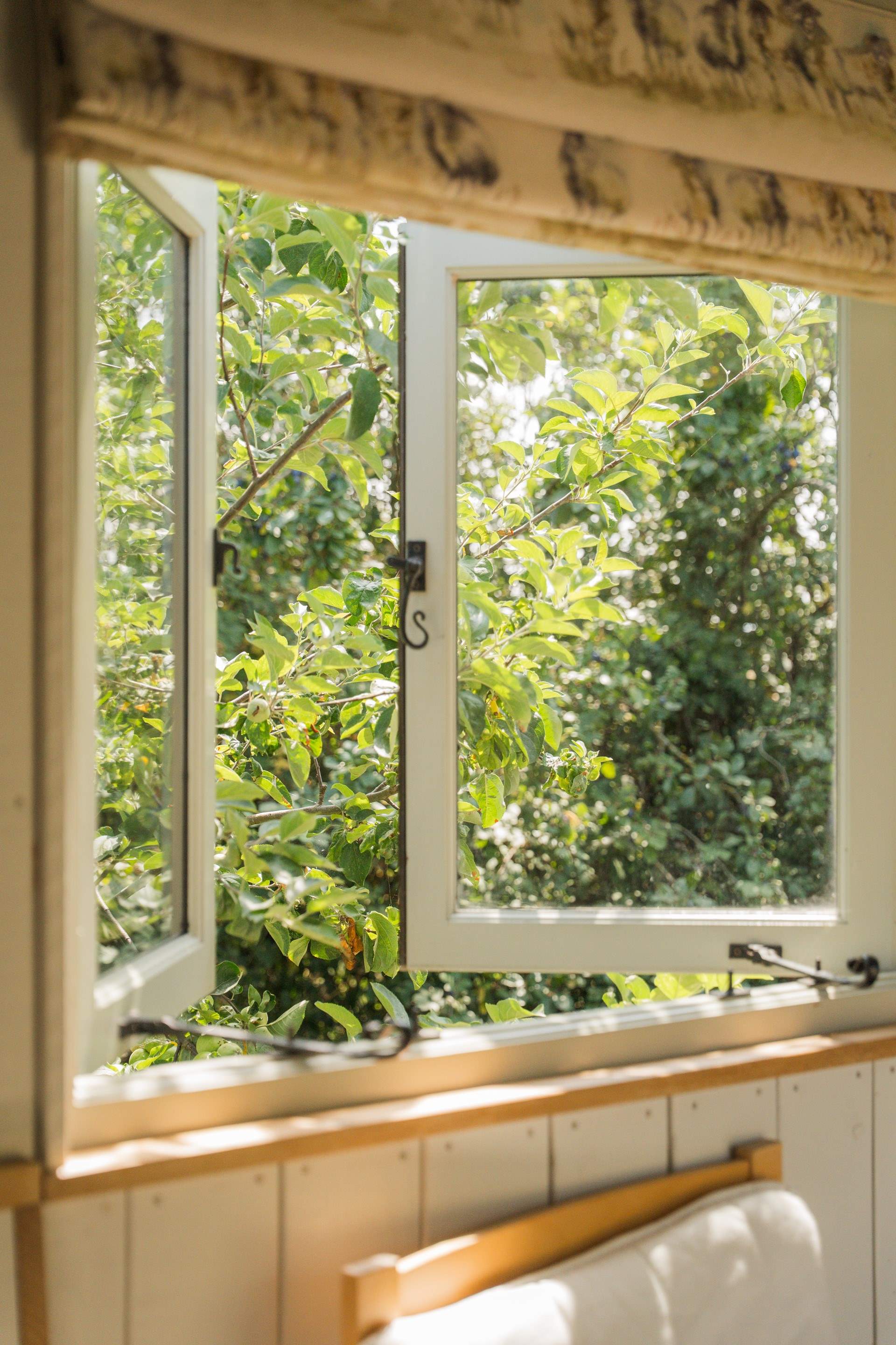 Countryside surrounds this hidden haven. 