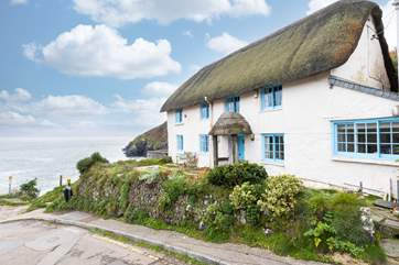 Pink Cottage has one of the best positions in the village.
