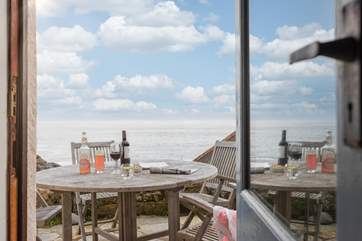 Enjoy a glass of wine on the top terrace which is accessed through the games-room.