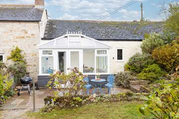 The Old Dairy has a lovely south-facing patio.