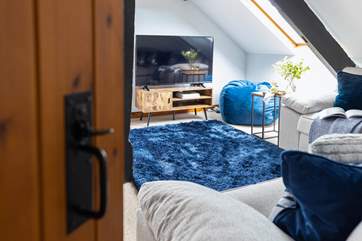 The cosy sitting room on the first floor.