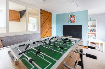 With a football table and plenty of board games, you certainly won't get bored!