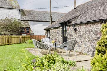 The sunny patio for al fresco dining from dawn until dusk.