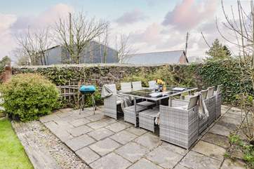 Fire up the barbecue and relax in the garden.