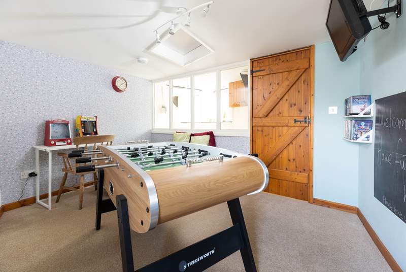 Time to play and enjoy a brilliant games room.