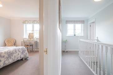 The bedrooms all lead off from the first floor landing.
