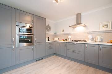 Cook up a family favourite in the stunning kitchen.