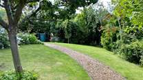 The garden is enclosed. 