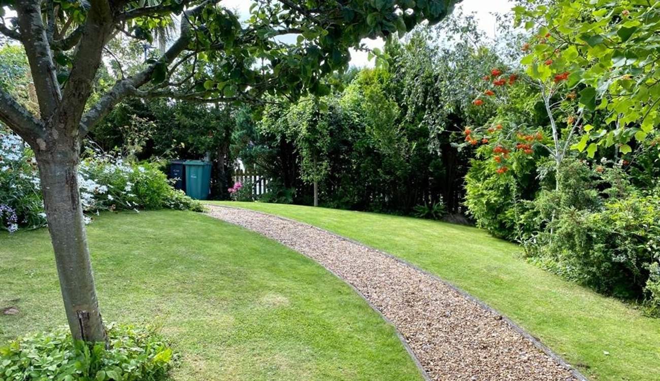 The garden is enclosed. 