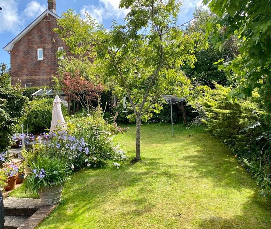 The lovely enclosed garden area to enjoy.
