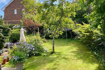 The lovely enclosed garden area to enjoy.