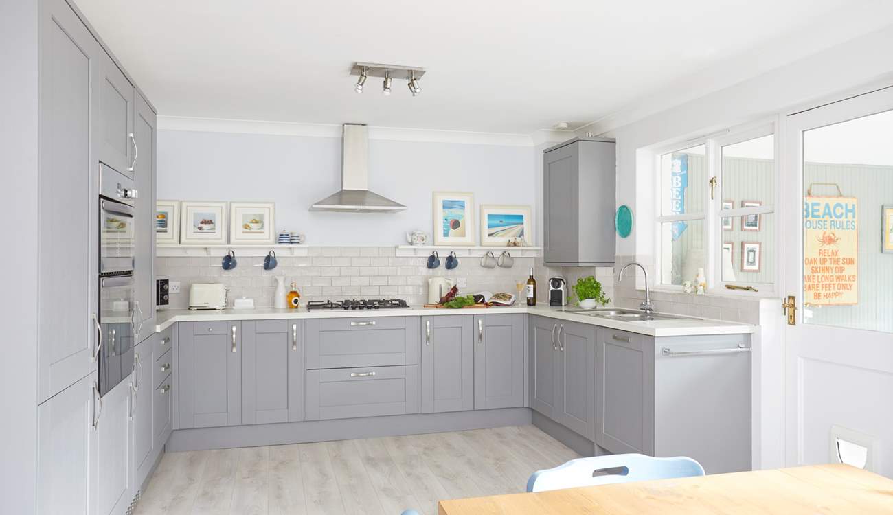 Cook up a family favourite in the stunning kitchen.