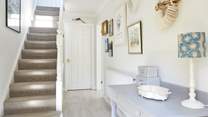 Step into the welcoming hallway.