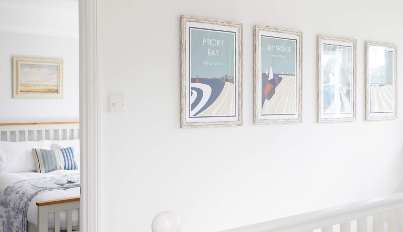 The bedrooms all lead of the stylish landing.