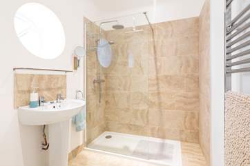 The spacious shower-room.