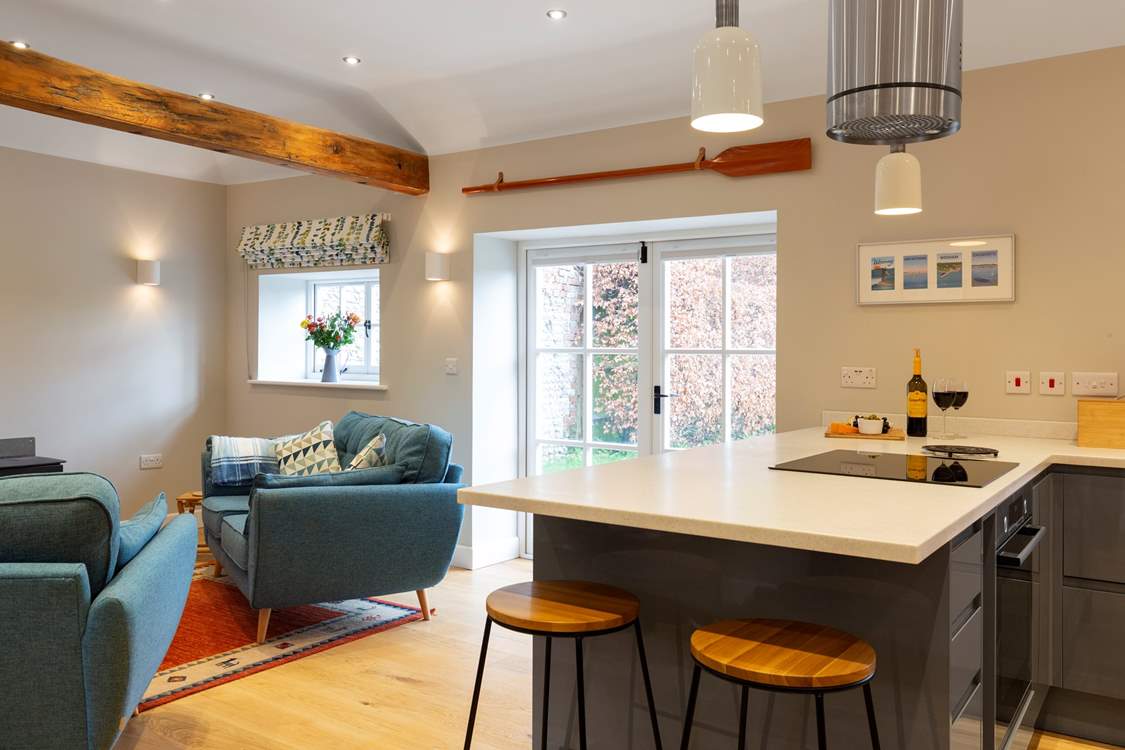 The open plan living area is so spacious.